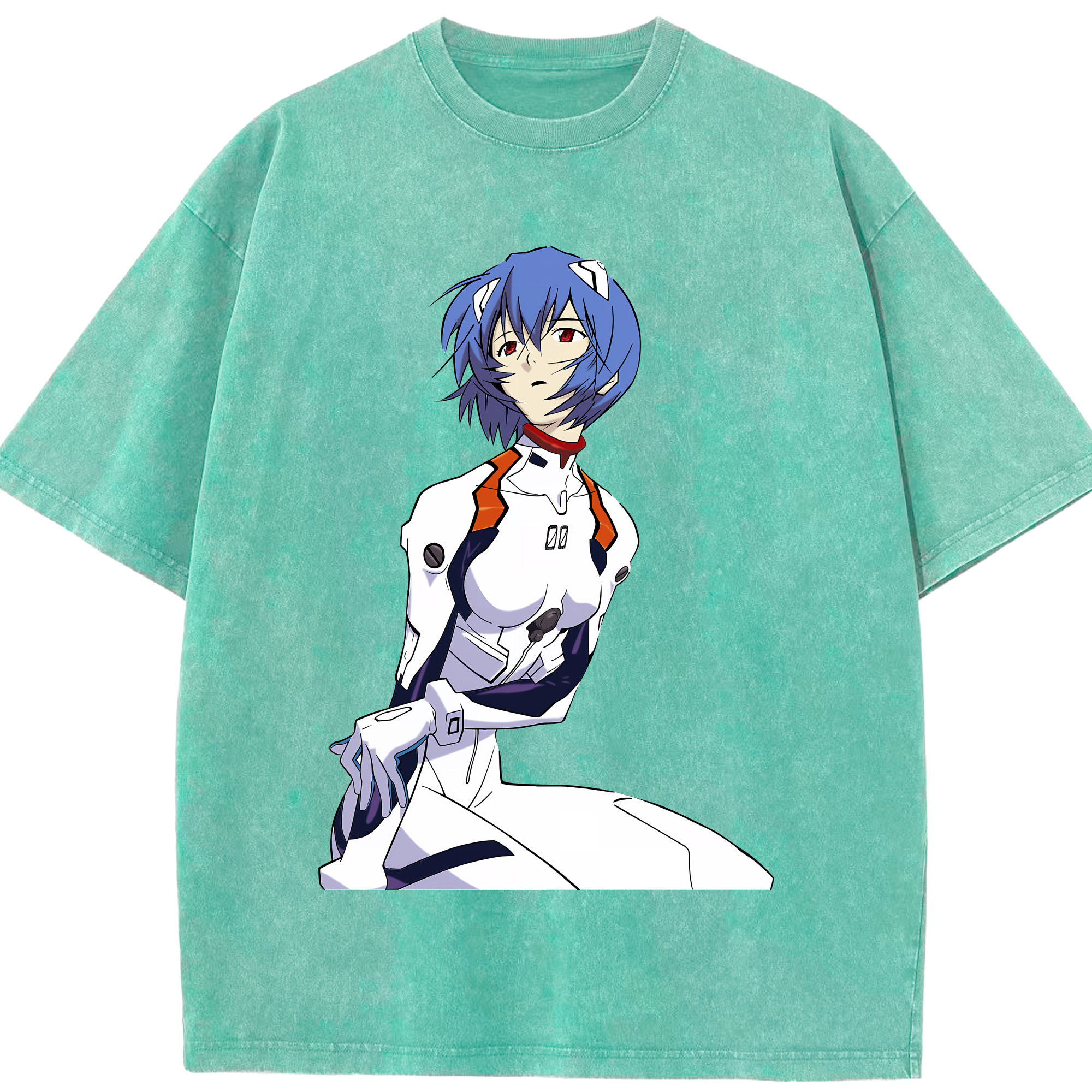 （画像用） EVA 新世紀エヴァンゲリオン 綿100% ヴィンテージ風 半袖Tシャツ（フロントプリント）